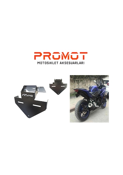 Motor Plakalık Yamaha R25 Katlanır Plakalık Sinyal Bağlantılı 2014 / 2024 Modele Uyumlu
