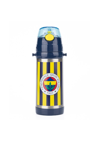 Fenerbahçe Efsane Çubuklu Çelik Matara Sarı - Lacivert