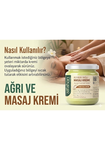 Şifahan Kuyruk Yağı Masaj Kremi 207 ML