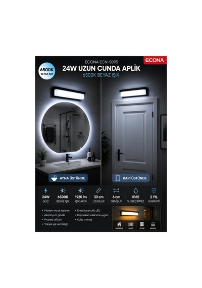 24w Beyaz Uzun Cunda Led Duvar Aplik,modern Şık Dış Mekan Ve İç Mekan Aydınlatma,duvar Lambası,kapı Girişi, Çok Şık Bahçe Duvar Led Aplik,6500k Beyaz 24w Beyaz Uzun Cunda Led Duvar Aplik,modern Şık Dış Mekan Ve İç Mekan Aydınlatma,duvar Lambası,kapı Girişi, Çok Şık Bahçe Duvar Led Aplik,6500k Beyaz