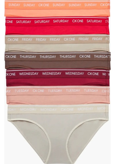 Calvin Klein Bıkını 7pk Kadın Turuncu Bikini Külot Set
