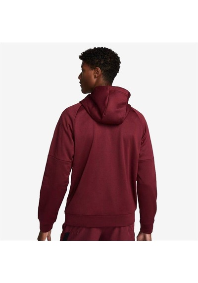 Nike M Therma-fıt Hoodie Full Zip Erkek Sweatshirt Bordo