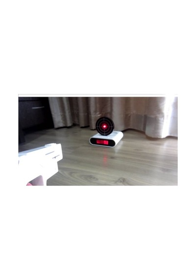 Uzaktan Tabancalı Alarm Saat Lcd Ekran Gun Alarm Clock