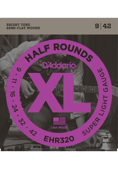 Daddario Ehr320 Elektro Gitar Tel Seti, Xl, Half Rounds, Super Lig