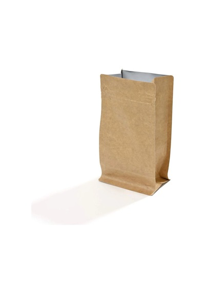 Pencereli Beyaz Kraft Kilitli Doypack Ambalaj 13 X 22,5 + 3,5 Cm - 250 Gr. 750 Adet