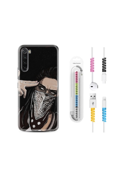 Xiaomi Redmi Note 8 Kılıf +Kablo Koruyucu Bang Bang 1689