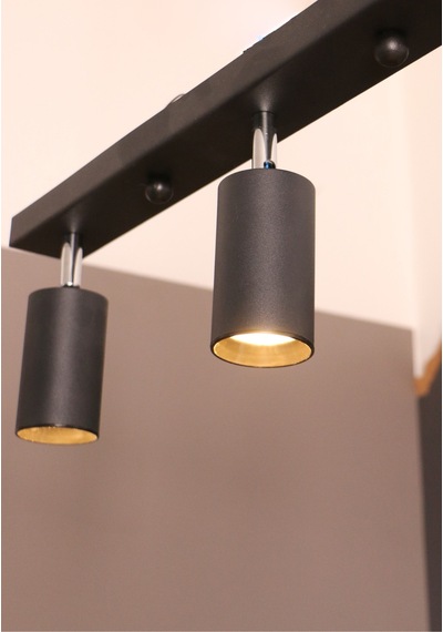 Parma Avize Modern Metal 3 Lü Tavana Yakın Mafsallı Siyah Gö... Siyah