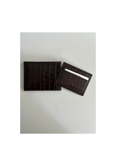 Shop Hakiki Deri Erkek Cüzdan, 2'si 1 Arada Çıkarılabilir Kartlıklı Kroko Khv - 931991637 Kroko Khv
