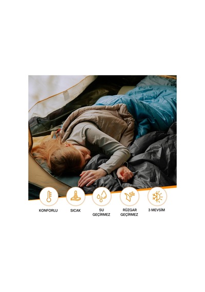 Kingcamp Oxygen 250d Uyku Tulumu Çok Renkli