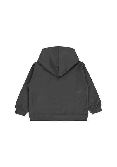 Civil Girls Kalp Baskılı 6-9 Yaş Sweatshirt - Gri Antrasit