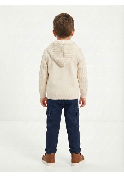 Xo Kids Erkek Çocuk 3lü Alt Üst Takım 2-5 Yaş 12205 Ekru