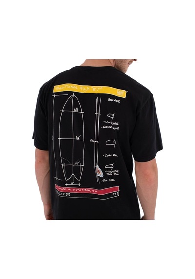 Hurley Hurley Kraft Sketch Erkek Siyah Tişört 001