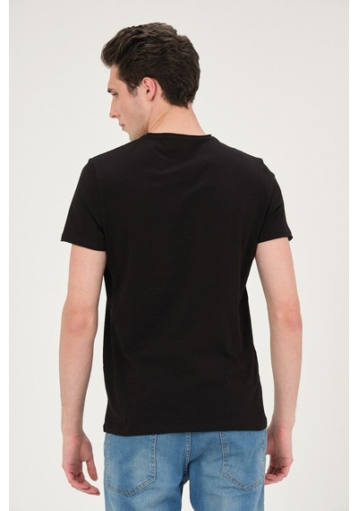 Rich Erkek Yıkamalı Basic T-shirt Tişört %100 Pamuk Tişört SIYAH Rich Erkek Yıkamalı Basic T-shirt Tişört %100 Pamuk Tişört SIYAH