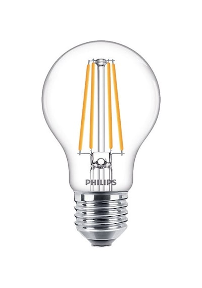 Philips LED Classic Şeffaf Filament Ampul 8.5W 1055 Lumen 2700K Sarı Işık A60 E27 Duy (75W Eşleniği)