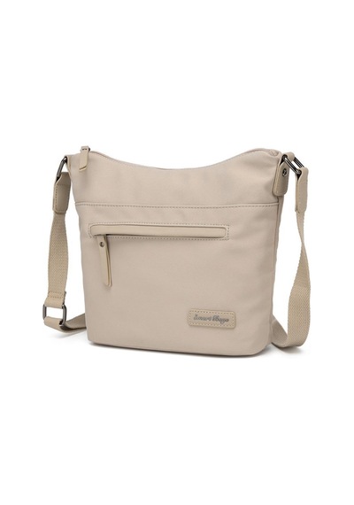 Smart Bags Twill Dimi Kumaş Postacı Kadın Çantası 3327 Bej