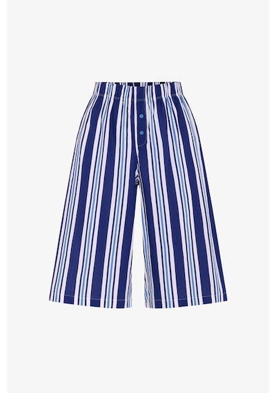 Penti Lacivert Vacation Striped Şort Pijama Altı