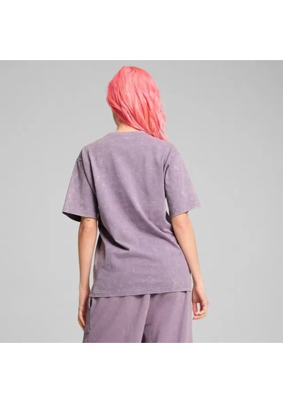 Puma Dare To Relaxed Washed Tee Mor Kadın T-shirt