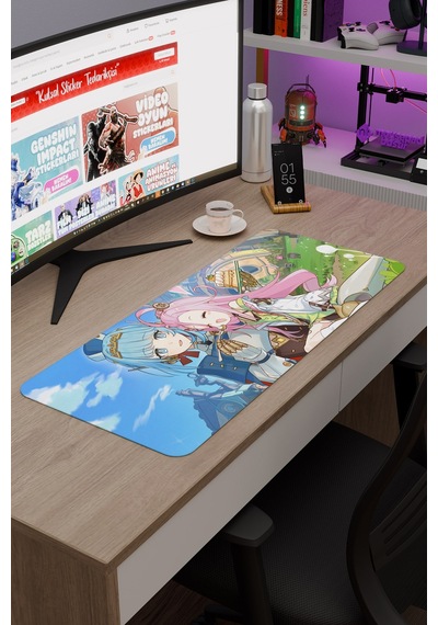 Aino Genshin Impact Anime Oyuncu V4 - 70x30 Xl Gaming Mouse Pad Fare Altlığı