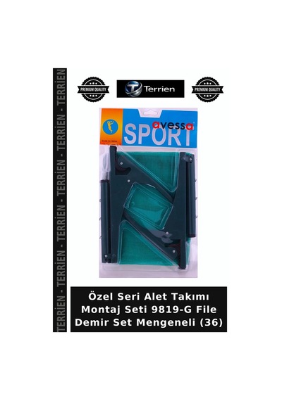 Delux Serisi 9819-g File Demir Set Mengeneli 36 Alet Takımı Sıkma Seti