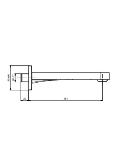 Eca - Ankastre Banyo Bataryası Çıkış Ucu Grubu 18,1 Cm  - 102159009- Diğer