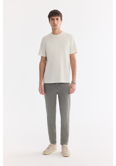 Avva Erkek Açık Haki Klasik Bel Eskitme Yıkamalı Pamuklu Berlin Slim Fit Jean Pantolon B003524