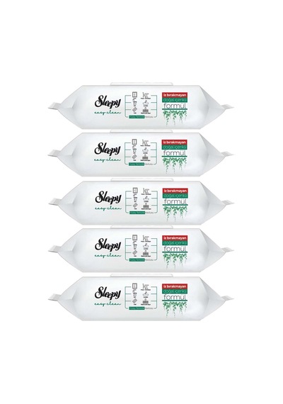 Sleepy Easy Clean Yüzey Temizlik Havlusu 100 Yaprak 5 Li Set 500 Yaprak Tekli