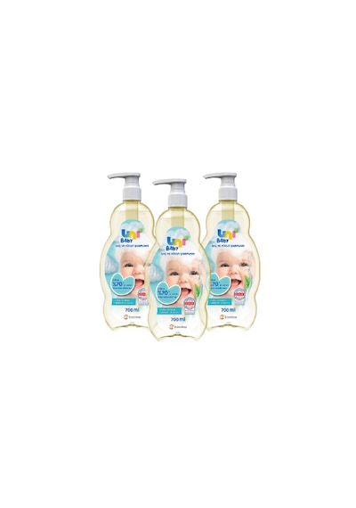 Uni Baby Bebek Saç ve Vücut Şampuanı 3 x 700 ML
