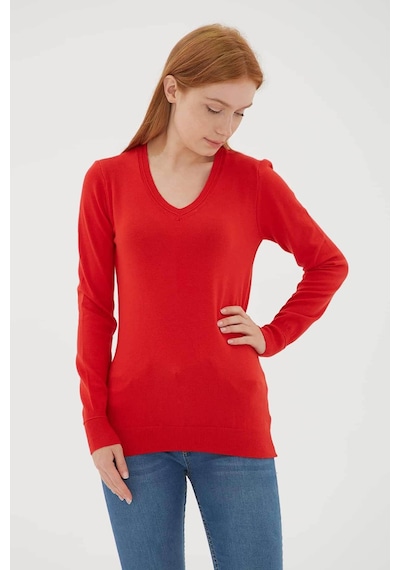 Fashion Friends Kadın Kazak Kırmızı 24k0778k1 25ke21000001 E2117 Kırmızı