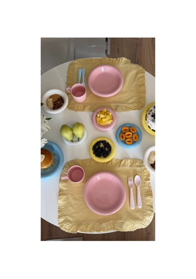 Pembe Donut Seramik Yemek Tabağı 21,5 Cm Pembe - 857416020 Pembe