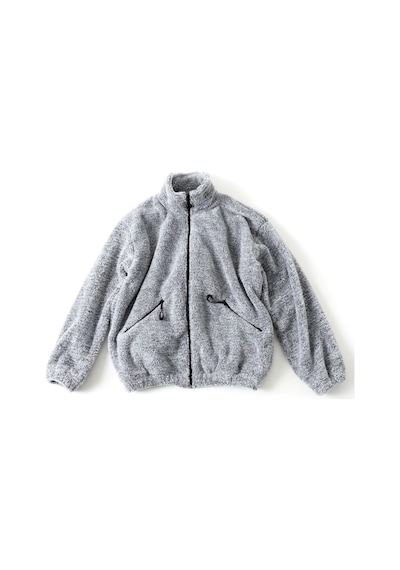No Plan Erkek Oversize Fermuarlı Pelüş Sweat Ceket-gri Melanj Gri Melanj