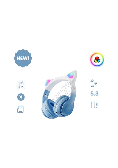 Toygo Kedi Kulaklık Pro 5.3 Akıllı Rgb Led Detaylı Bluetooth Kablosuz Kulaklık Çocuk Oyuncu Yeni