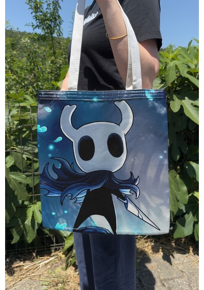 Zipzap Hollow Knight V1 Çift Taraflı Kanvas Baskı Bez Çanta Bilgisayar Oyun Video Oyunu