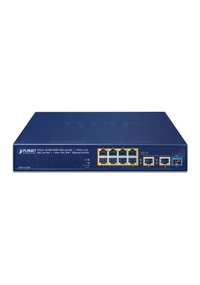 Planet PL-GSD-1121XP 8 Port Gigabit PoE+ 2 Port 2.5GBit 1 Port SFP PoE Switch
