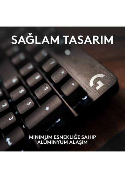 G413 Se Tkl Kablolu Oyuncu Klavyesi, Dokunsal Mekanik Anahtarlar, Arkadan Aydınlatmalı, Windows, Macos İle Uyumlu, Siyah