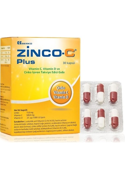 Zinco-C Plus 30 Kapsül
