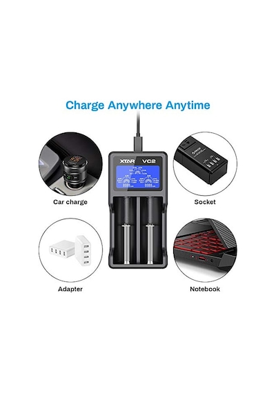 Xtar Vc2 Universal Li-ion Şarj Cihazı