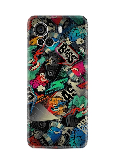 Casper Via F30 Kılıf Resimli Desenli Silikon Platinium Series Bass 1886