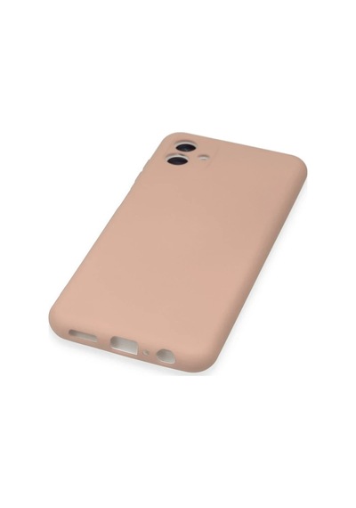 Bezos Samsung Galaxy A04e Kılıf Nano İçi Kadife Silikon - Pudra Mmbz