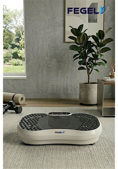 FG-6500 99 Kademeli Hoparlörlü Titreşimli Fitness Platformu - Beyaz