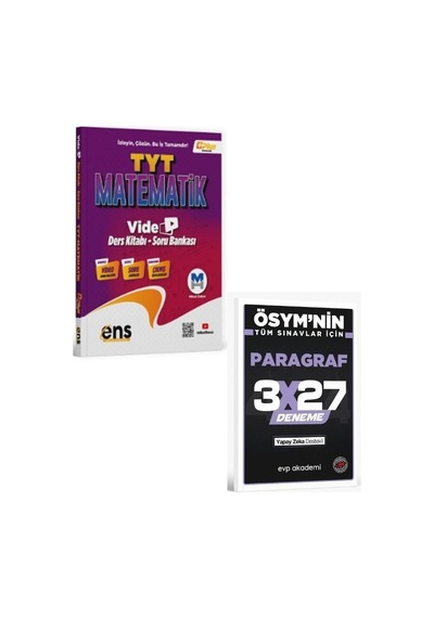2027 Ens 2027 Tyt Matematik Video Ders Notları Ve Soru Bankası+ Evp Akademi Paragraf