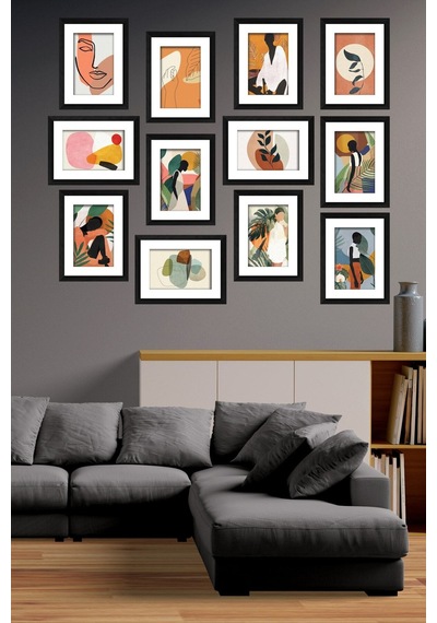 Modern Style 12 Parçalı Mdf Tablo Mck006 Çok Renkli - 713604788 Çok Renkli