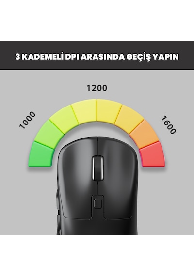 Lecoo WS216 Kablosuz 1600 Dpı 7 Tuşlu Optik Mouse