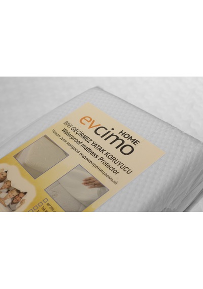 Evcimo Home %100 Sıvı Geçirmez Alez Yatak Koruyucu Çift Kişilik 150x200 Cm Beyaz