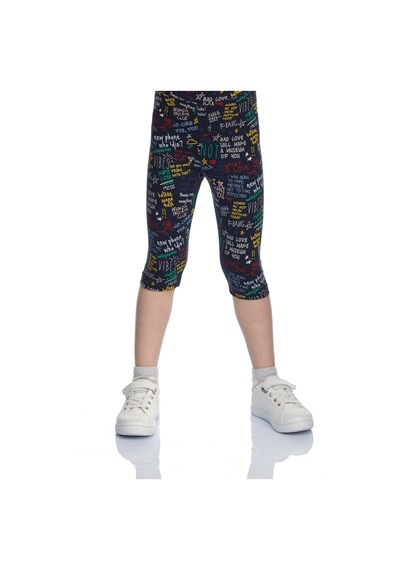 Lovetti Kız Çocuk Broken Dreams Desen Kapri 8923 Çok Renkli