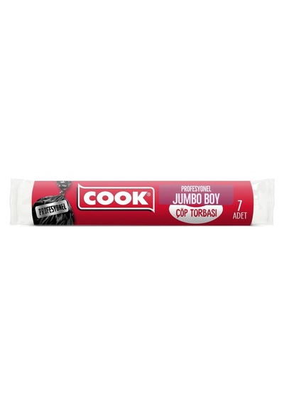 Profesyonel Çöp Torbası, Jumbo Boy, 80 X 110 Cm, 10 Yaprak, Siyah