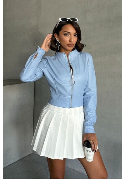 Verymoda Deri Mont F0443 Mavi