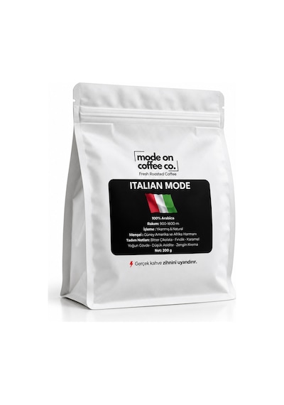 Italian Mode Filtre Ve Espresso Harmanı 200 Gr %100 Arabica Yıkanmış & Natural