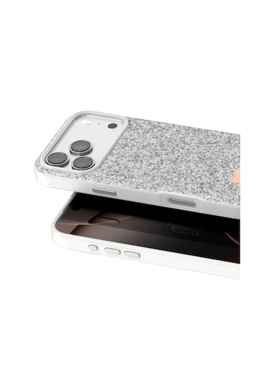 Cosmotex Onegif Apple Uyumlu iPhone 17 Pro Bright Simli Kapak - Beyaz