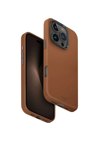 Apple Uyumlu iPhone   16 Pro Max Kılıf   Lyden Serisi Deri Kaplama Magsafe Özellikli Magclick Premium Kılıf   C