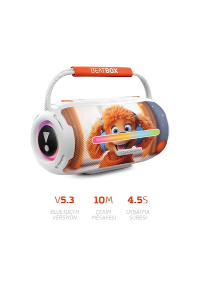 Powerway Beatbox Led Işıklı USB SD Aux FM Radyo Bluetooh Hoparlör